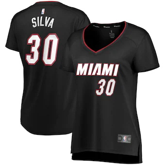 womens fanatics branded chris silva black miami heat fast b-212